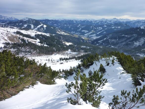 Am Endpunkt der Tour mt Einfahrtsmöglichkeit in die Rinne