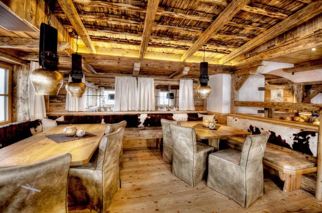 Das Restaurant Xandl-Stadl in Saalbach Hinterglemm