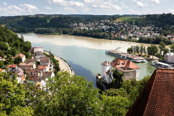 Drei-Flüsse-Eck Passau - hier startet die Niederbayerntour