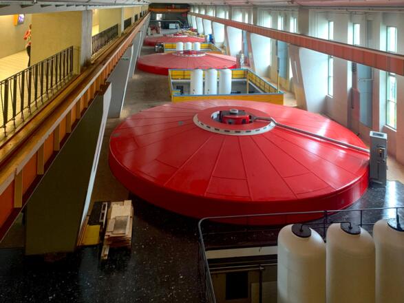 Kaplan Turbinen im Donaukraftwerk Persenbeug