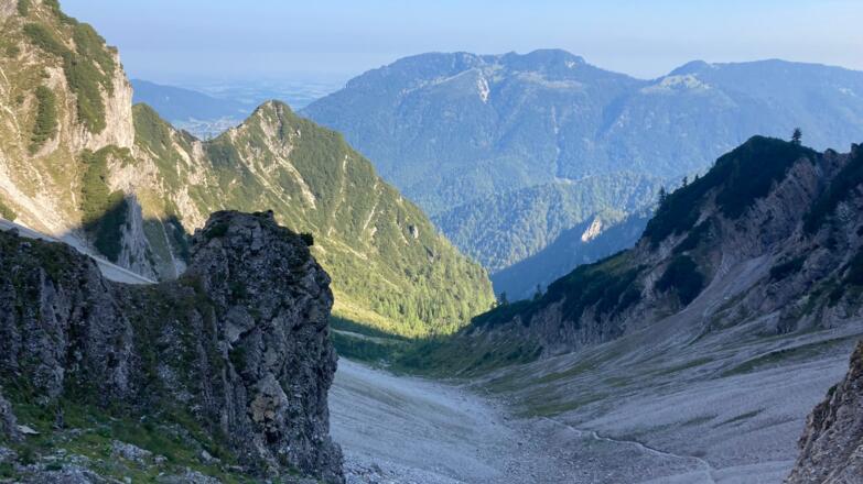 Blick zurück ins Mittlere Kraxenbachtal