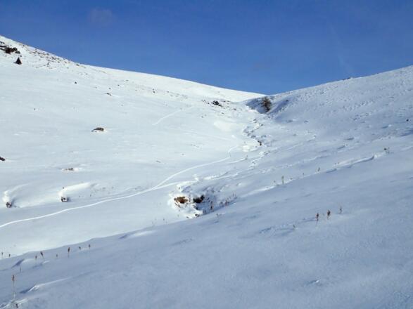 Abfahrt von der Zechnerhöhe