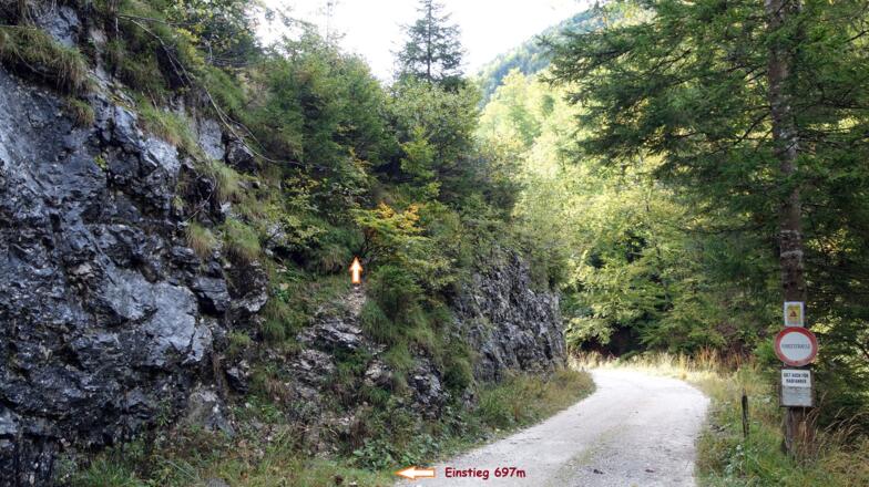 Einstiegsskizze, 697m.