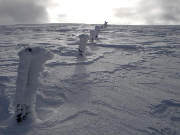 "Wegweiser" zum Gipfel