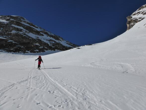 Unterhalb der Schurfspitze