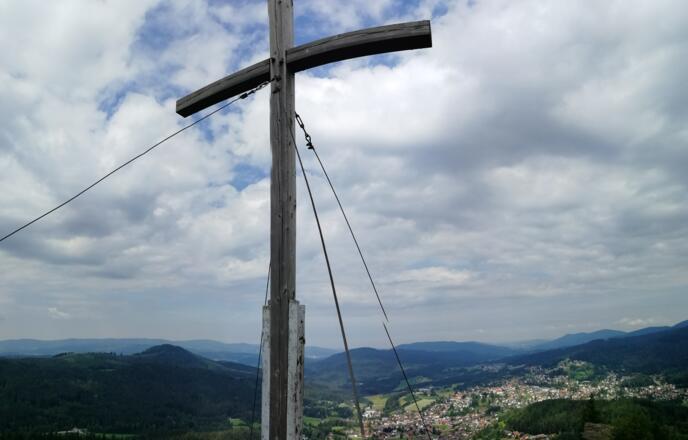 Silberberg mit Blick auf Bodenmais