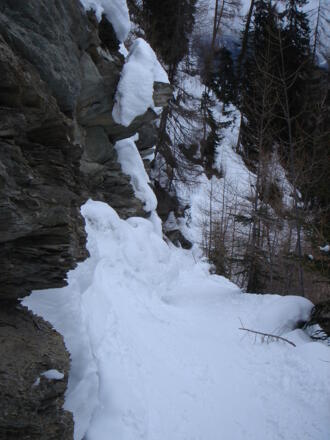 Wenig einladend für eine Abfahrt