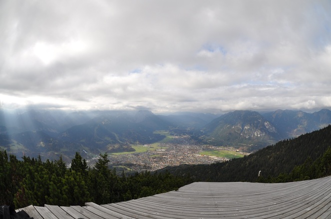 Blick von einer der Plattformen am Wank