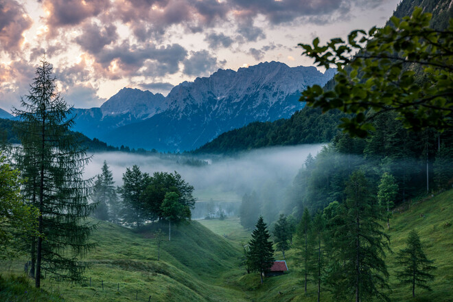 Der Ferchensee im Morgengrauen