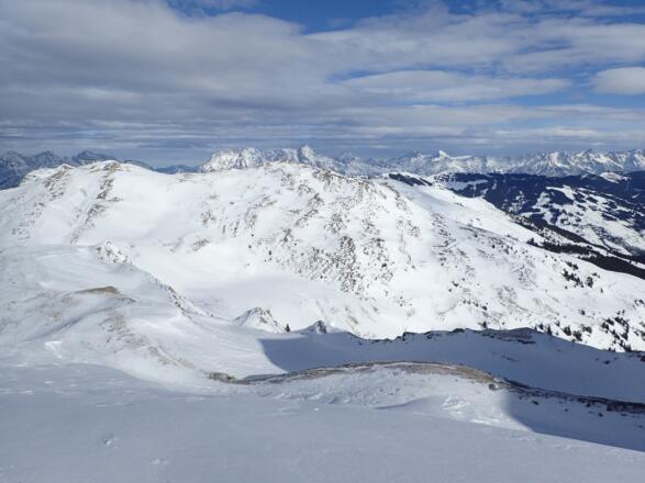 Schattberge, dahinter die Steinberge und Teile der Berchtesgadener Berge