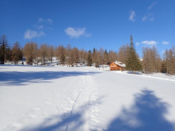 Almhütte am Weg zum Lärchriegel