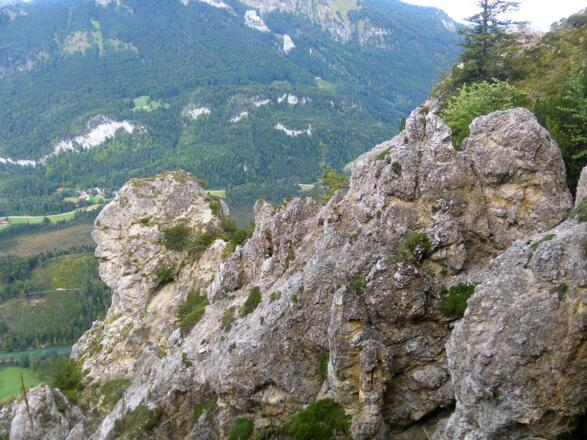 Kreuzgipfel beim Abstieg