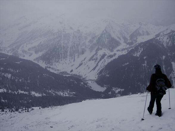 Zauchensee vom Strimskogel bei Schlechtwetter