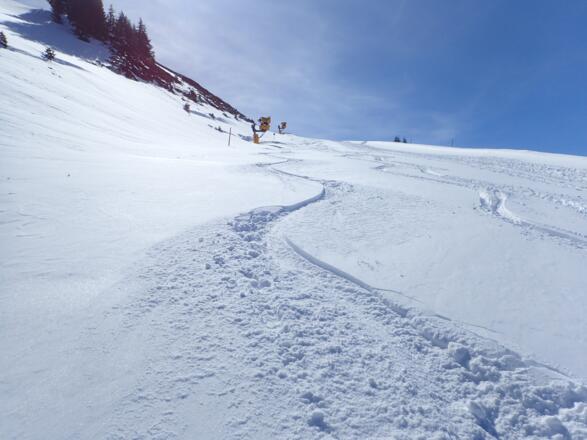 Pulverschnee ausnützen