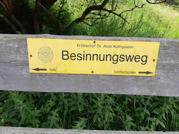 Durchgängig gute Beschilderung