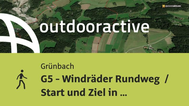 G5 - Windräder Rundweg  / Start und Ziel in Mitterbach