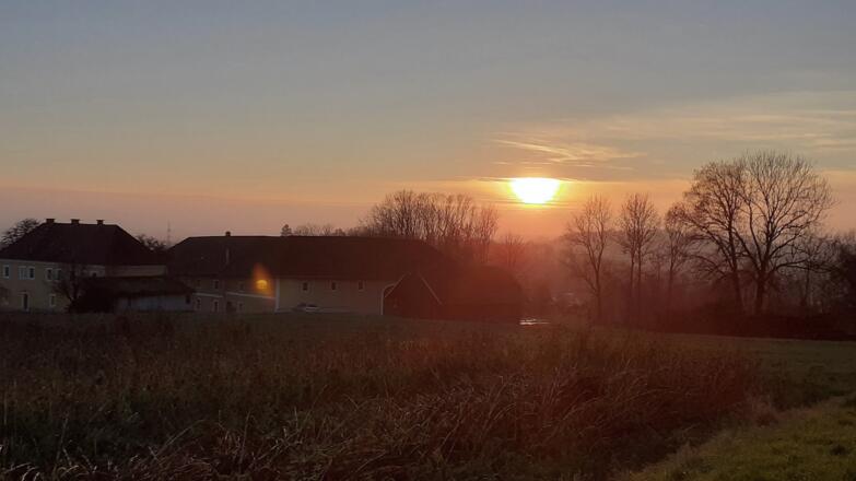 Sonnenuntergang vom Voralpenblick ca. 390m