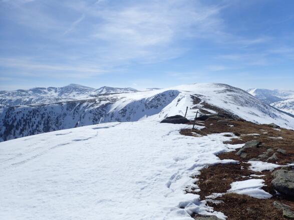 Am Hühnerleitennock, Blick zur Mühlhauserhöhe