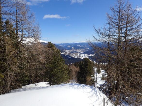 Ausblick vom Sattelkogel nach Osten