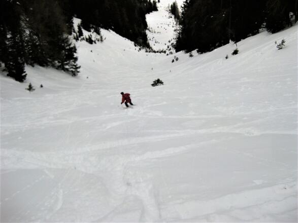 steile Nordmuldenabfahrt