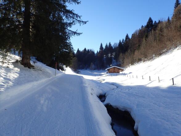 Präparierter Winterweg
