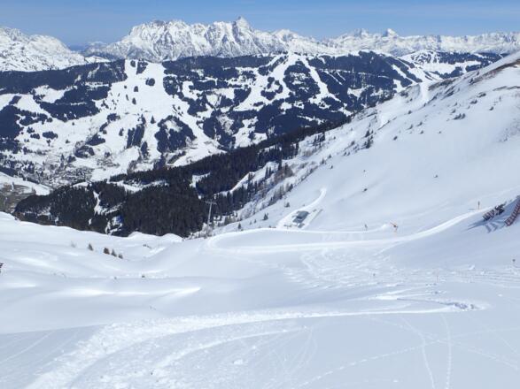 Blick zur Talstation des Schattberg Sprinter