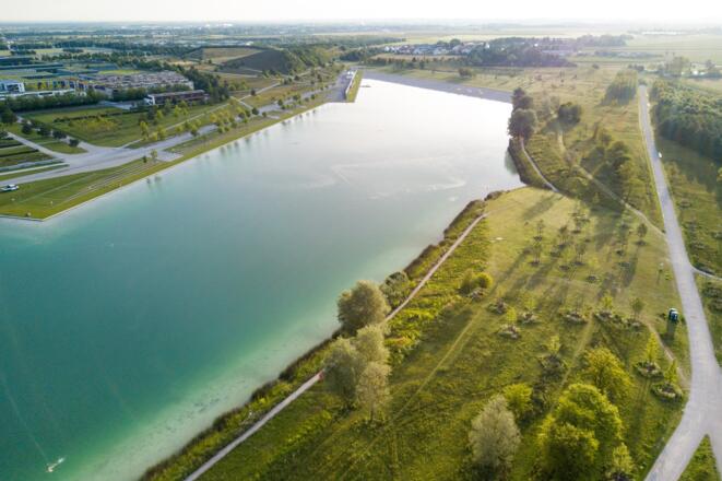 Riemer Lake at the exhibition grounds in Munich