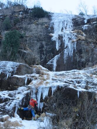 In der 1. Seillänge