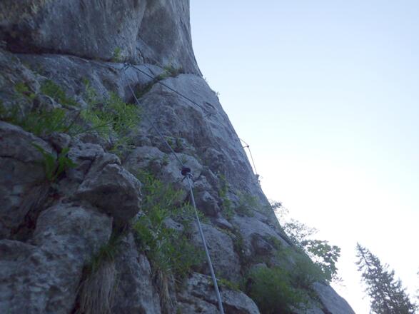 Trittklammern sind nur dort wo nötig