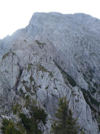 Der Mannlgrat in der Draufsicht