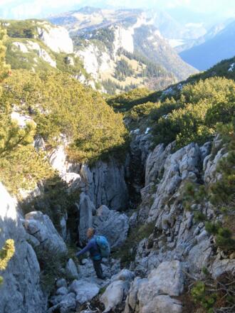 obere Rinne des Wieslochsteigs