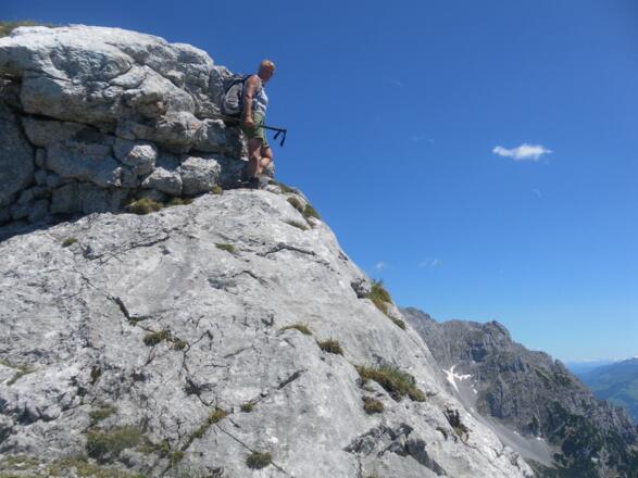 Felsfinale vor dem Wiesberg