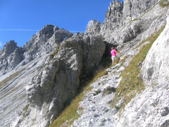 Querung unter dem Gamsspitzl