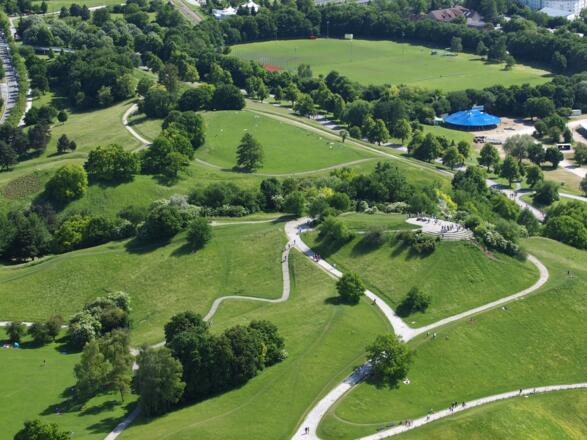 Der Olympiaberg von oben