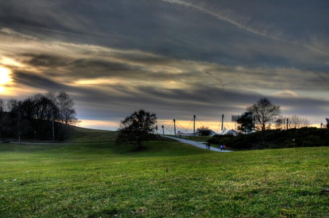 Eindrucksvolle Stimmung am Olympiaberg