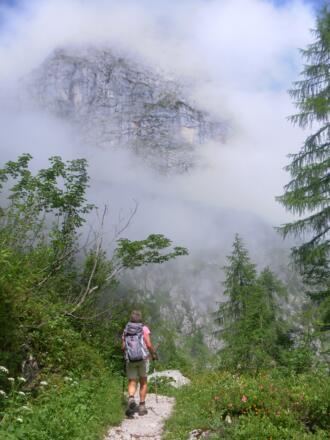 Abstieg zur Saugrube
