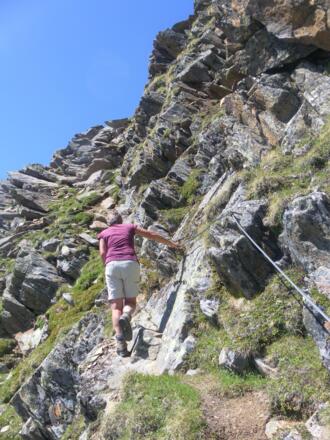 seilgesicherter Ostgrat