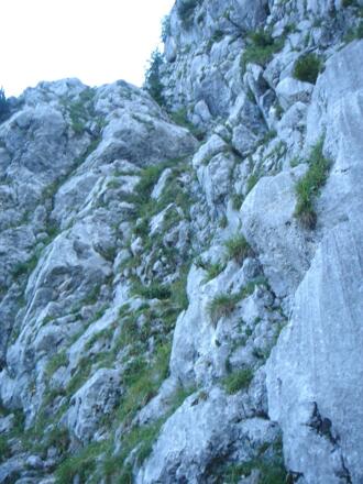 Einstiegsrinne vom Steftensteig