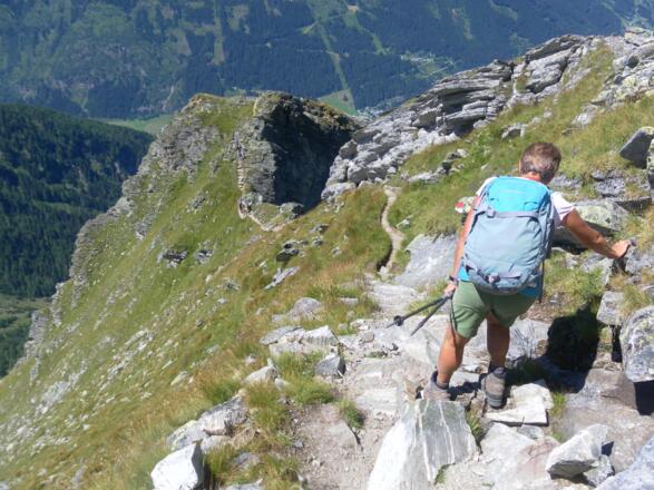 Graukogel Gipfelabstieg am Normalweg