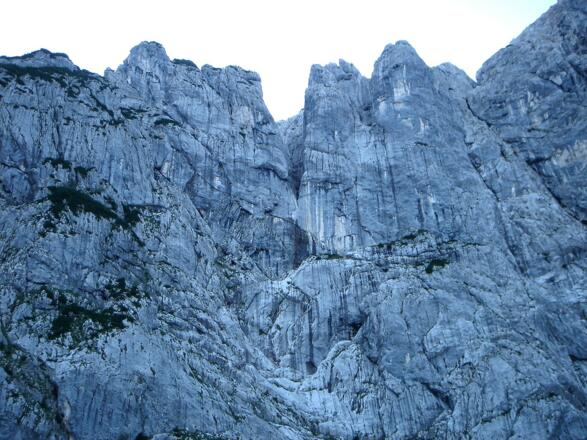 Eindrucksvoll präsentiert sich die Göll Westwand