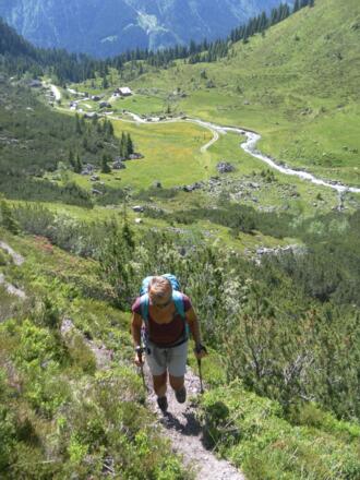 über der Falbesoner Ochsenalm