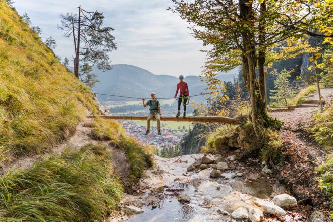 Geschafft! Ausstieg des Klettersteigs