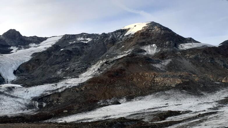 Blick zur Weißseespitze, Westgrat von rechts ansteigend.
