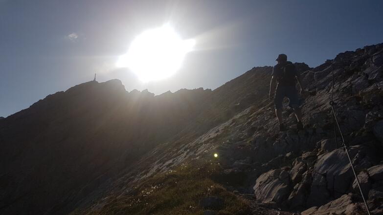 Die letzten Meter auf das Persailhorn (2.347m)