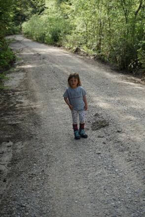 Auf dem Weg ins Steinbachtal - für Kleinkinder sollte man Kraxe und/oder einen Kinderjogger dabei haben.