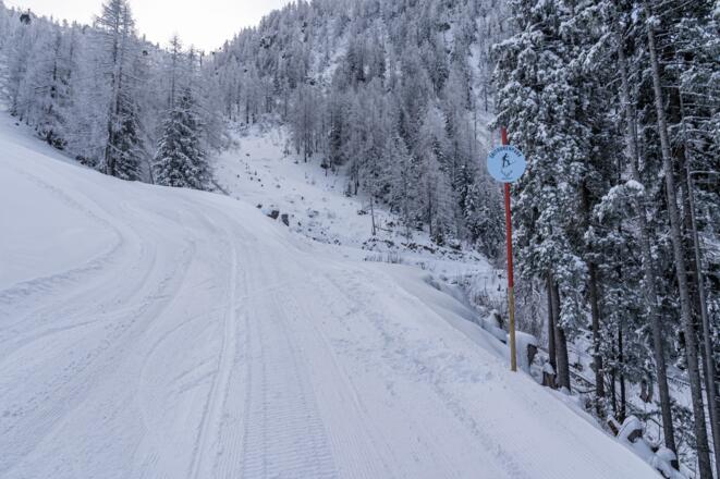 Dynafit Skitourenpark Aufstiegsspur am Jenner