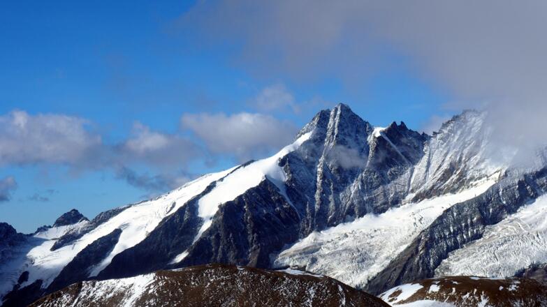 Großglockner nach dem Notausstieg um 3150m