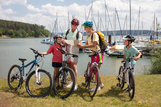 Radfahren am Brombachsee