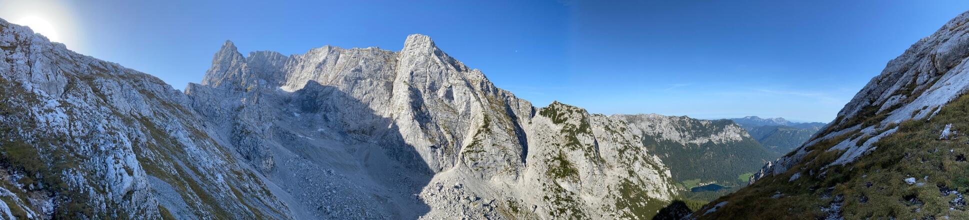 Panorama vom Ausstiegsplatz der Logic Line
