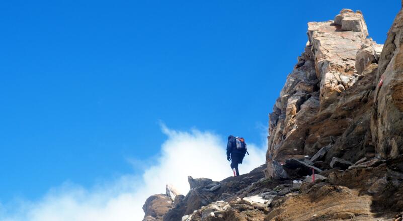 oberen Grat erreicht ca 3250m